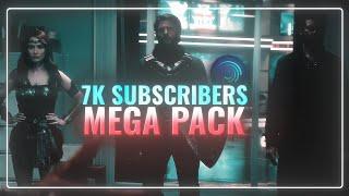 7K Subscribers Mega Pack  CC, ZOOM, TEXT, GLITCH, TRANSITIONS, AURA EFFECTS | Pasha Edits