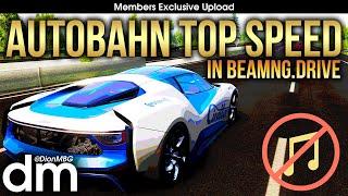 [BeamNG] TOP SPEED AT THE AUTOBAHN [4K]