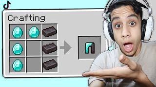 جربت خدع التيك توك الغريبة في ماين كرافت " واو" | TIK TOK 