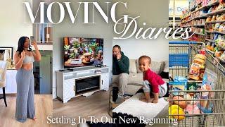 First Days In Our New Family Home! Settling In, HUGE Grocery Trip, Organizing | Moving Diaries Ep 07
