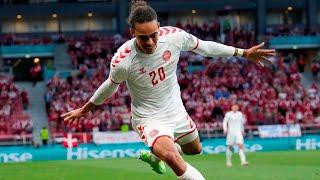 Yussuf Poulsen Goal Russia vs Denmark 0-2 EURO 2020 HD