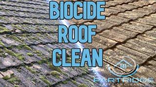 How To Use Biocide To Softwash A Roof // Partridge Exterior Cleaning