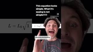 This equation looks simple. What it’s saying is not simple