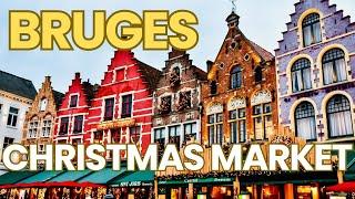 Christmas Magic in Bruges | 4K Walking Tour of Belgium’s Enchanting Market