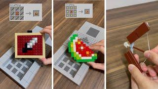 Crafting Minecraft items BUT Lego!