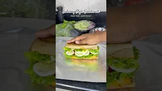 How to make Subway style Sandwich at home ? #snacks #eveningsnacks #breakfastrecipes #shortsfeed