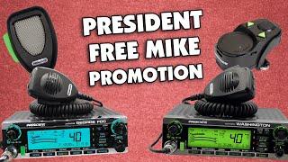 Buy a President George or Washington Radio and Choose a FREE Mike!