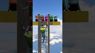 GTA 5 Epic Ragdolls Spiderman Jumps Fails ep 359 #shorts