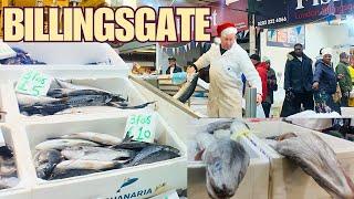 Christmas at Billingsgate: Exploring the UK’s Largest Fish Market! | London Walking Tour 4K