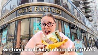 we tried viral Dubai chocolate in New York City | NYC diaries