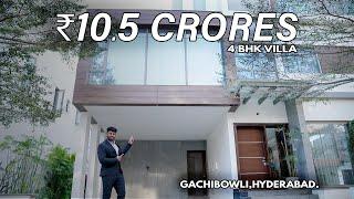 Luxury 4BHK Villa  @10.50 Crores in Gachibowli | | Ultra Luxury Triplex Villa For Sale in Hyderabad