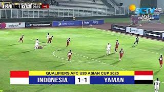 [ 1 - 1 ] Full Highlight | Indonesia U20 vs Yaman U20 Kualifikasi Piala Asia U20 2025