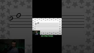 How to Write Open Noteheads On Lines #musictheory