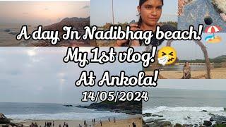 Ankola Nadibhag beach! ️ My 1st vlog! #ankola #beach #uttarakannada #kannada #karavali#karnataka