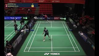 2023 BWF Yonex Dutch open MS Kevin Barkman vs Karl Sufryd