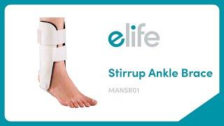 How To Wear elife® Stirrup Ankle Brace (MANSR01)