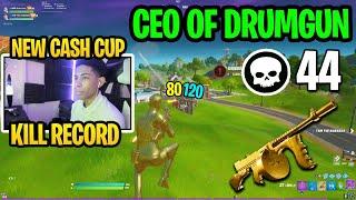 Unknown The CEO OF DRUMGUN gets 44 KILLS and NEW CASH CUP RECORD (Fortnite)