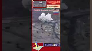 Ukrainian Forces Destroy Advancing Russian armored Vehicles in Kursk Oblast#shorts