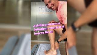 Achilles paratenon irritation: what is it & how to fix it