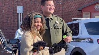 Girl visits Great Falls on her cross-country trip to hug officers