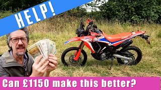 Honda CRF 300 RALLY - what's the best MOD's to spend my money on?