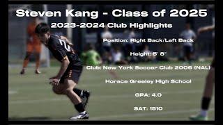 2024 Club Soccer Highlights | Steven Kang