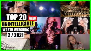 ASMR / INAUDIBLE / UNINTELLIGIBLE (Whispering, Close Up) / TOP 20 / 2/2021 / ASMR Charts