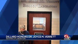 Dillard names laboratory after local trailblazer Dr. Joyce M. Verrett