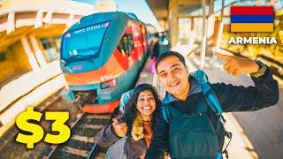 TRAIN TRAVEL IN ARMENIA (Yerevan to Gyumri)