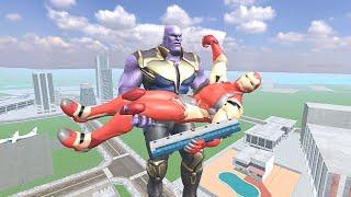 Franklin Fight Avenger Giant Thanos in Indian Bike Driving 3D