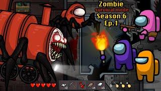 Choo Choo Charles Zombie  Survival Mode Among Us Ep 1 - Animation