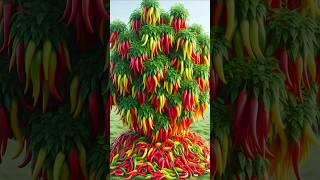 easy and fast method to grow and propagate chili plants. #gardening #plants