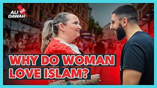ENGLISH LADY ADMIRES ISLAM & A BIGOT ATT4CKS MUSLIM