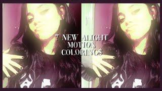 7 aesthetic colorings on alight motion! ( preset )