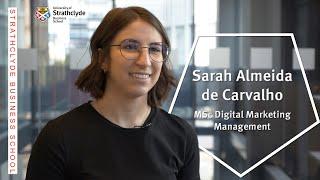 Sarah Almeida de Carvalho,  MSc Digital Marketing Management at SBS