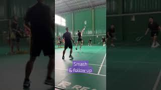 Smashing badminton #badminton #badmintoncompetition #badmintontournament