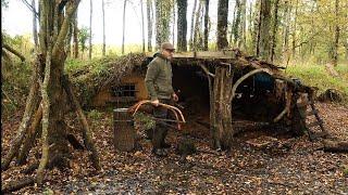 On my parents' land  - an unbearable noise - and visited one of my shelters