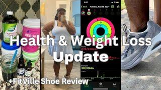 Weight Loss Update | High Blood Pressure | Green Drink Recipe + My Workout Routine | FitVille Review