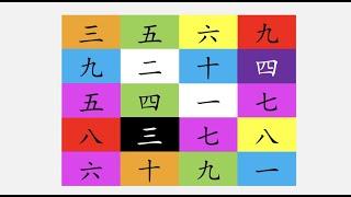 Memory game - numbers | 记忆游戏 - 数字 | Learn Chinese