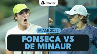 Joao Fonseca vs Alex De Minaur BATTLE  | Miami 2025 Highlights