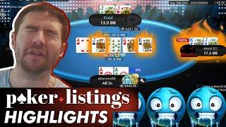 Abarone can't bear the dark side of RNG! Online Poker Highlights!