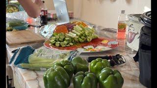 Pizza Stop Food Prep / We Rented Out The Hot Springs For Our Crew!