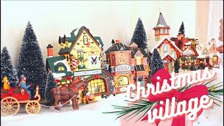 LEMAX setting up (mini) christmas village | UNBOXING Lemax Collection | SILENT VLOG