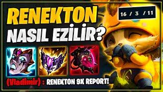 2 Kat HASAR Farkıyla RENEKTON Nasıl Mı EZİLİR?! Mesafe Koruyarak Doğru Rünlerle Teemo Nasıl Oynanır?