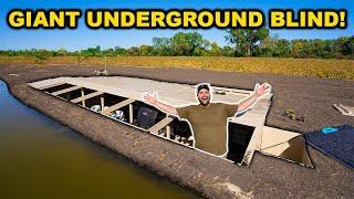 Building a GIANT UNDERGROUND Duck Blind for the LEASE! (Had to Use a CRANE)