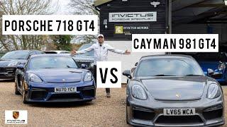 Porsche 718 GT4 vs 981 GT4 - Test Drive & Differences