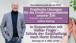 Sascha Pölzl: Praktische Lösungen für die Ernährungsprobleme unserer Zeit