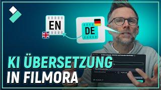 So geht die KI Übersetzung | Wondershare Filmora Tutorial