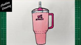 How to Draw a Stanley Quencher Tumbler Cup