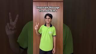Important Message from JEE AIR 1 #comedy #funny #iit #jee #jeemains #jeeadvanced #nit #viral #trend